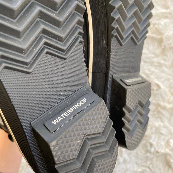 Sorel Women's Black Glitter Tivoli Winter Boots Size 7 Waterproof Lace Up Fur - Picture 11 of 13